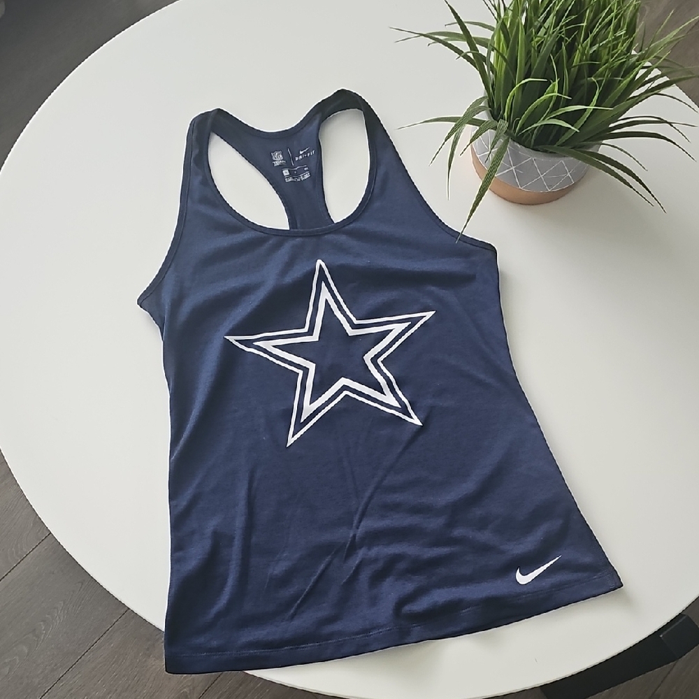 Nike Women's Navy NFL Cowboys Tank Top